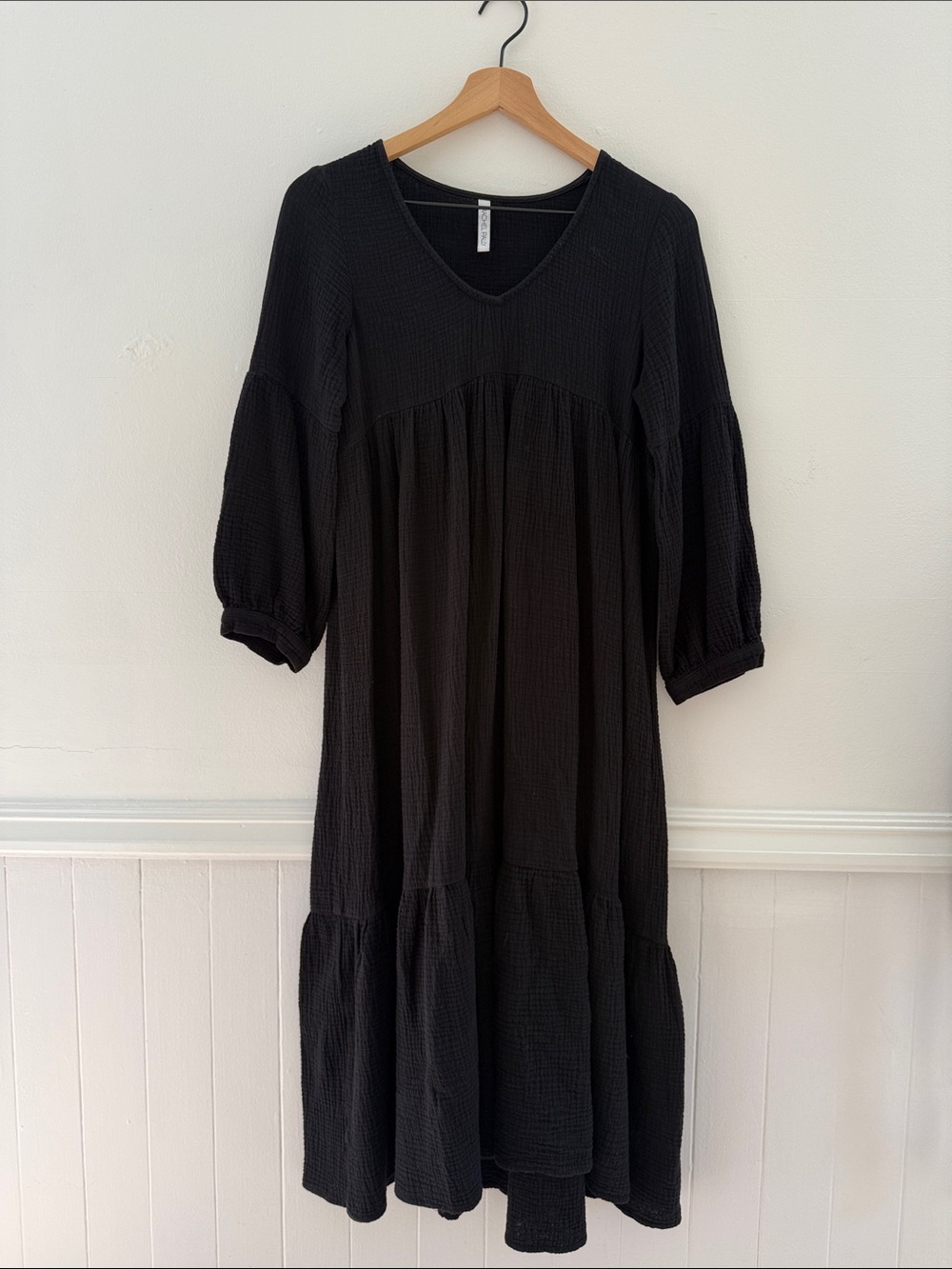 Rachel Pally Cecelia Gauze Tiered Midi Dress, XS